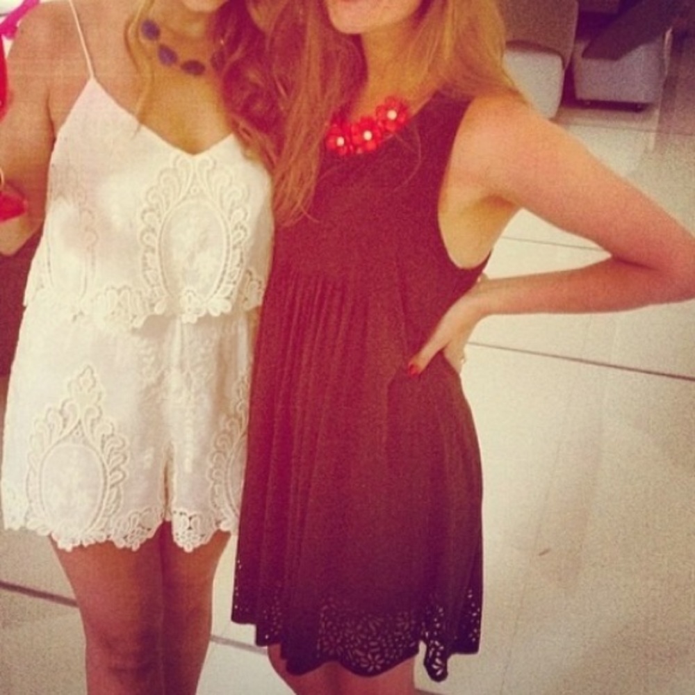 Navy MINKPINK dress with cutout detail
